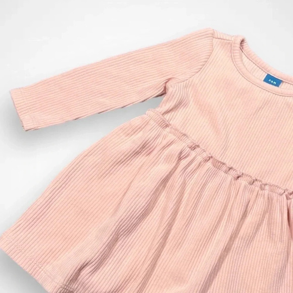 4/$20 Old Navy  Pink Long Sleeve Dress - Picture 2 of 4